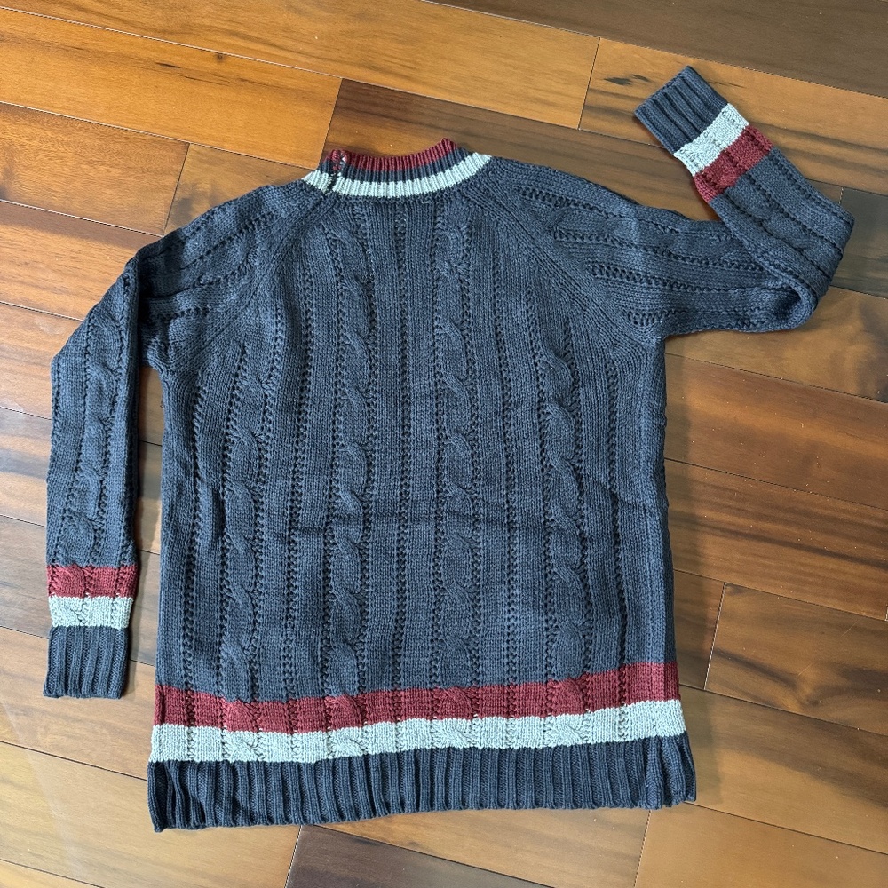 NAVY BLUE CARDIGAN WITH POCKETS - Picture 9 of 10